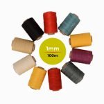 Flat Wax Thread 1mm - 100m