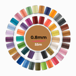 Round Wax Thread - 0.8mm (55m)