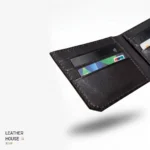Leather Bi Fold Wallet - Premium Diamond Cut Handmade - Image 4